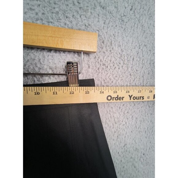 Akris Punto Wool Blend Knee Length A-line Midi Skirt Black Womens Size US Sz 6 - Picture 6 of 11